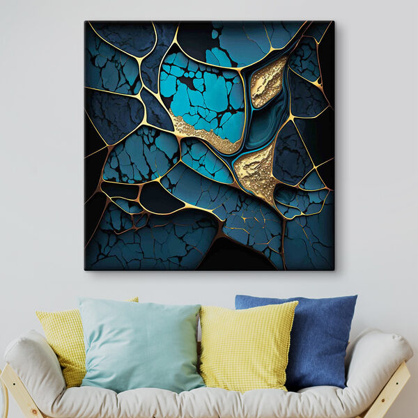 Turquoise en bronzen abstracte elegantie. Turquoise en bronzen abstracte elegantie.