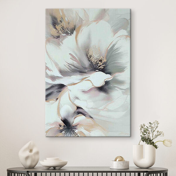 Een schilderij van een bloem Een schilderij van een bloem