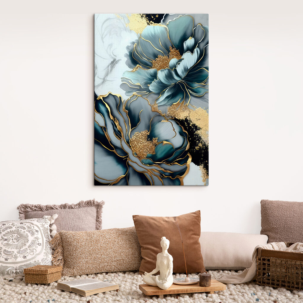 A close up of a painting A close up of a painting