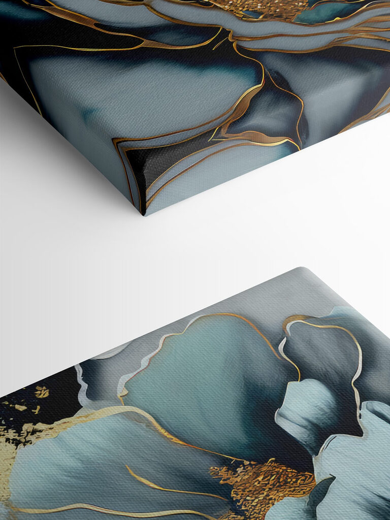 A close up of a painting A close up of a painting