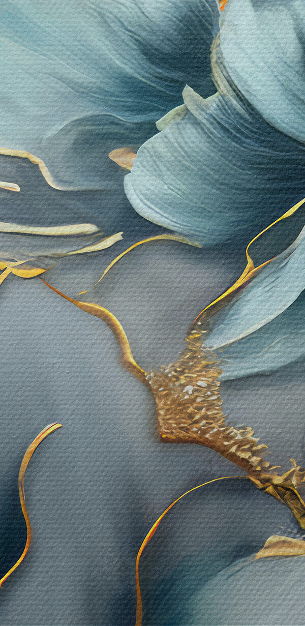 Een close-up van een schilderij Een close-up van een schilderij