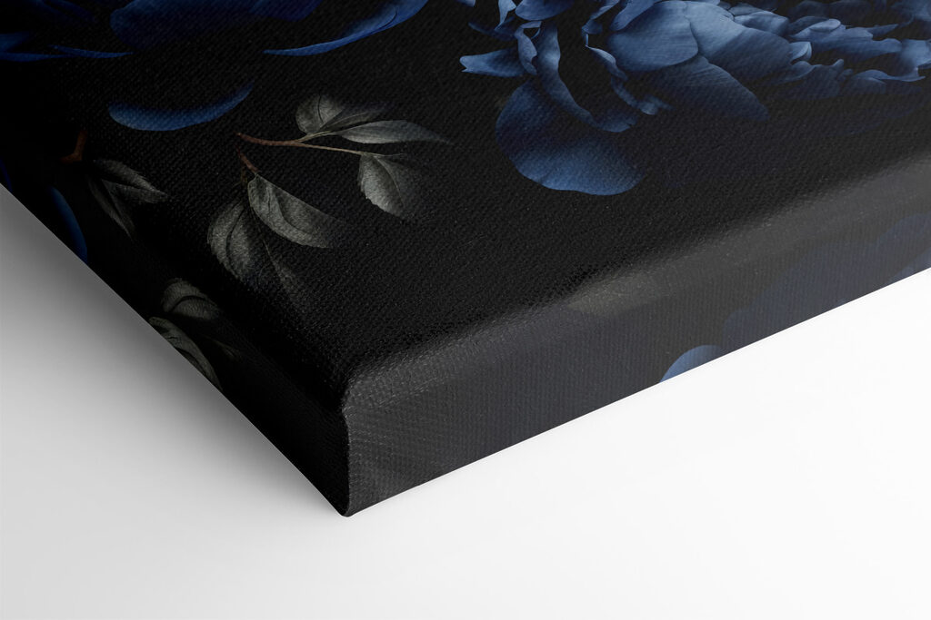 A group of blue flowers