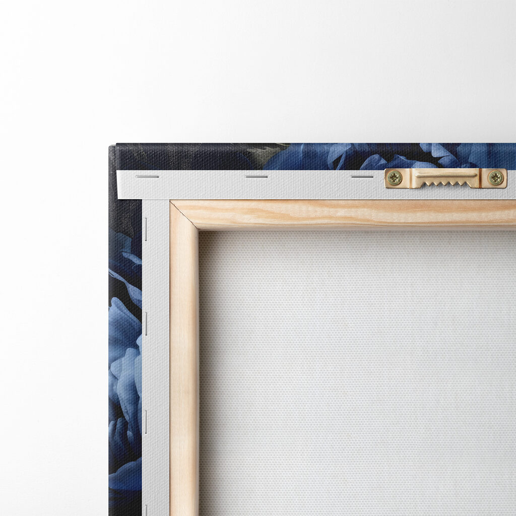 A group of blue flowers