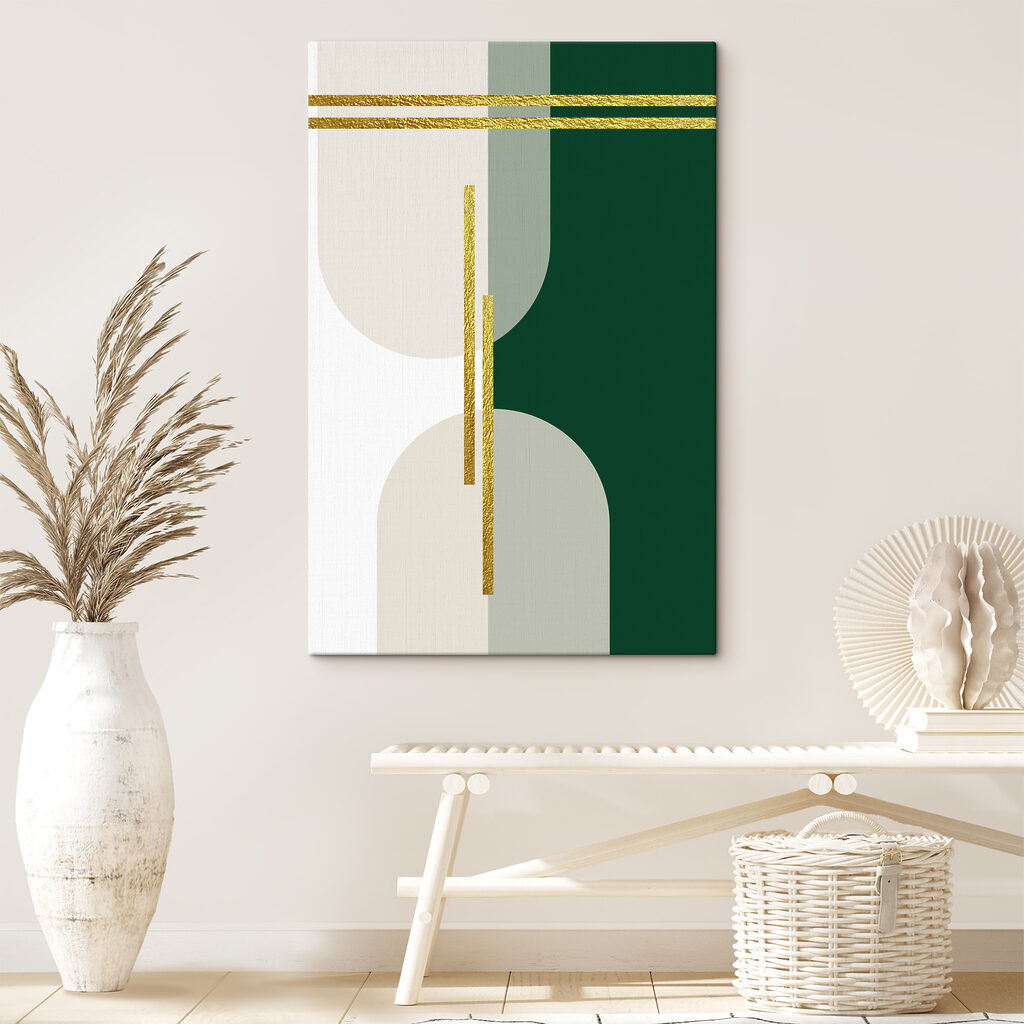 Abstract Elegance in Stripes and Shapes