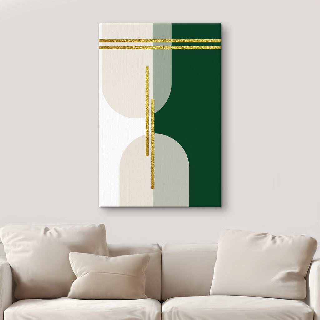 Abstract Elegance in Stripes and Shapes