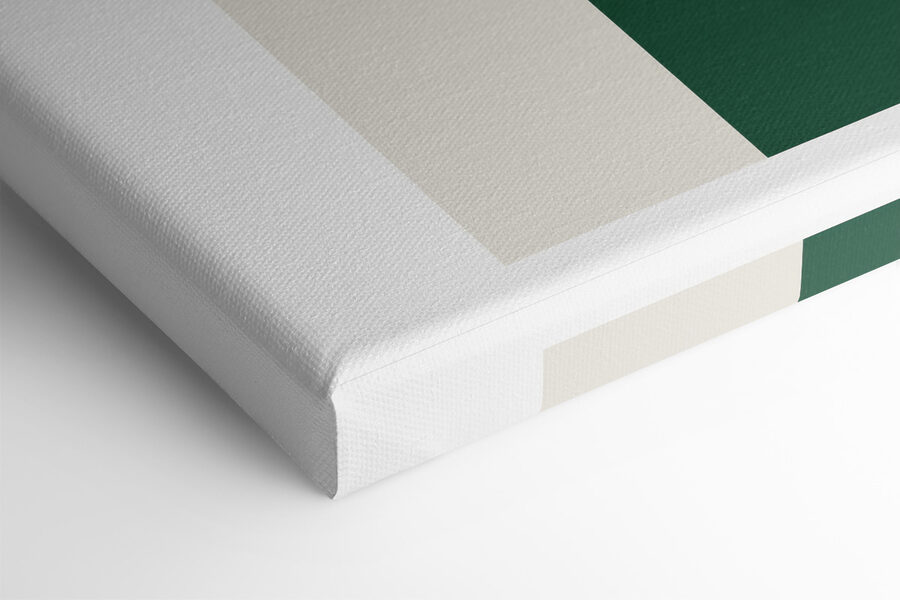 Ronde harmonie in groen en beige.