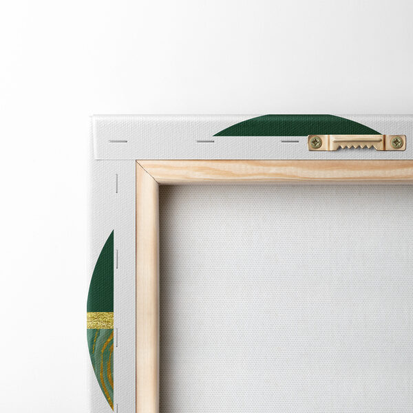 Ronde harmonie in groen en beige. Ronde harmonie in groen en beige.