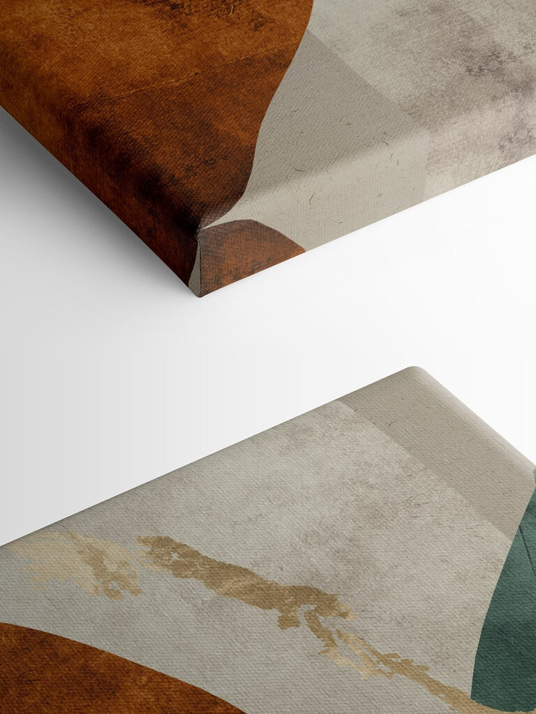 A art piece with a colorful design A art piece with a colorful design