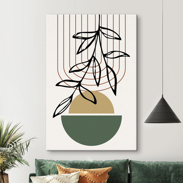 Een plant in een schaal Een plant in een schaal