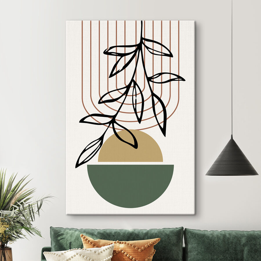 Een plant in een schaal