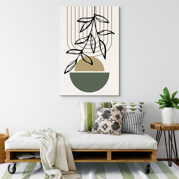 Een plant in een schaal Een plant in een schaal