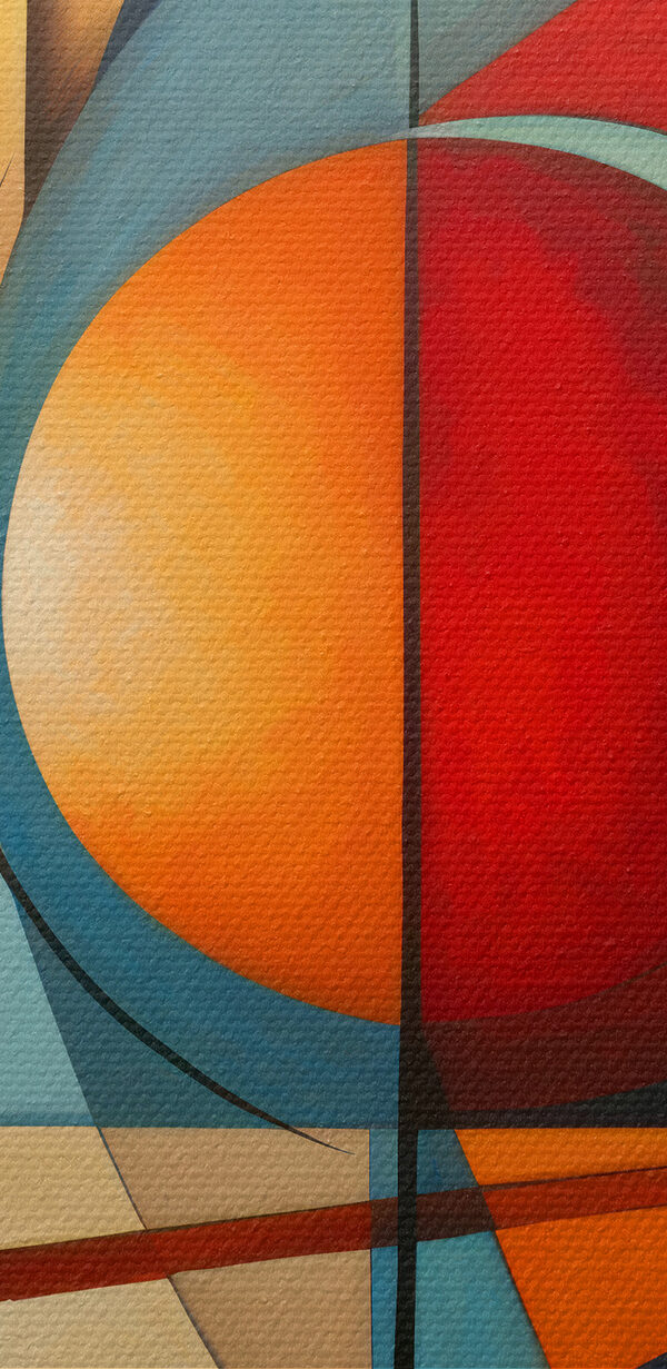 A painting of a city A painting of a city