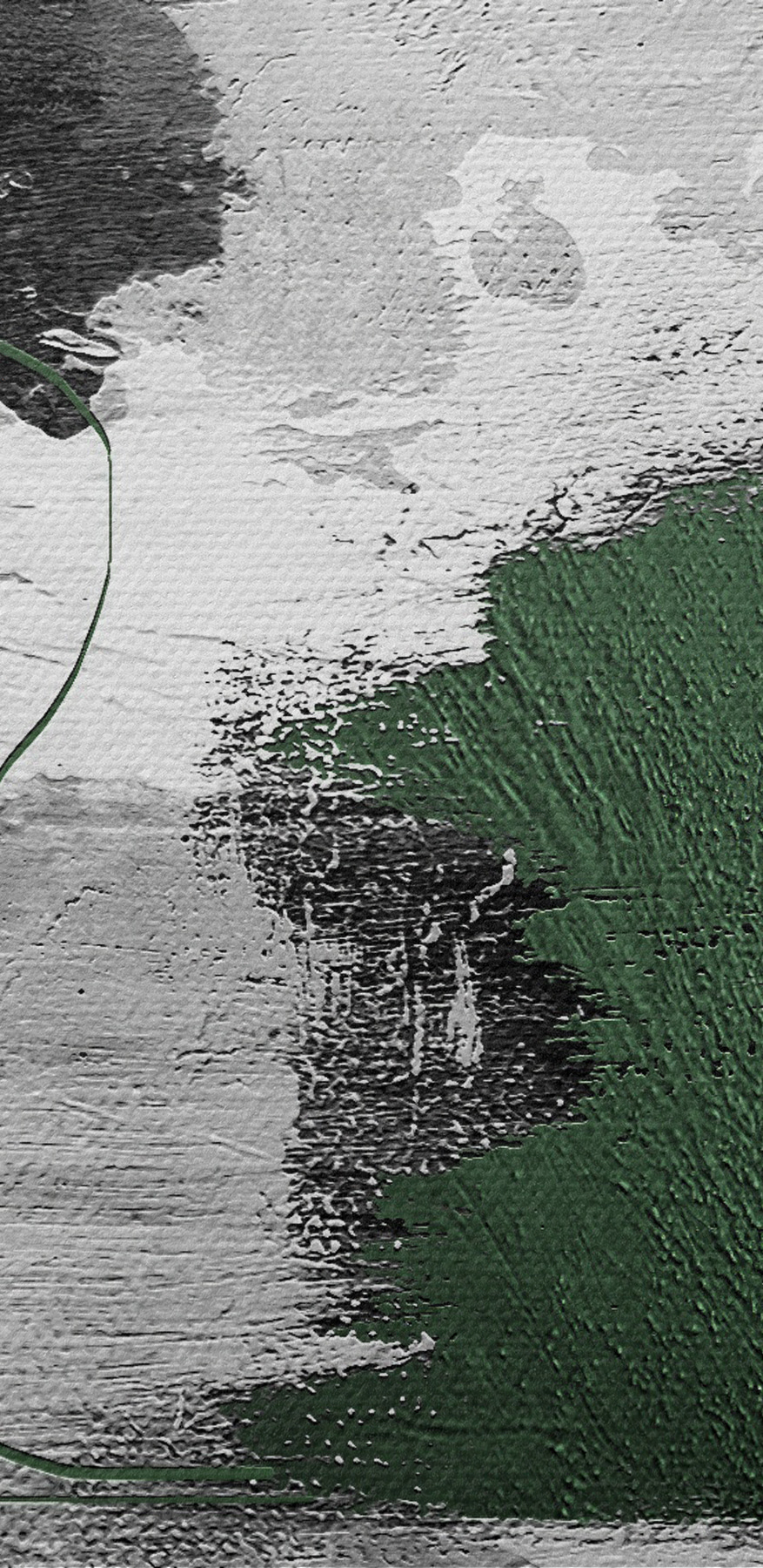 Een close-up van een schilderij