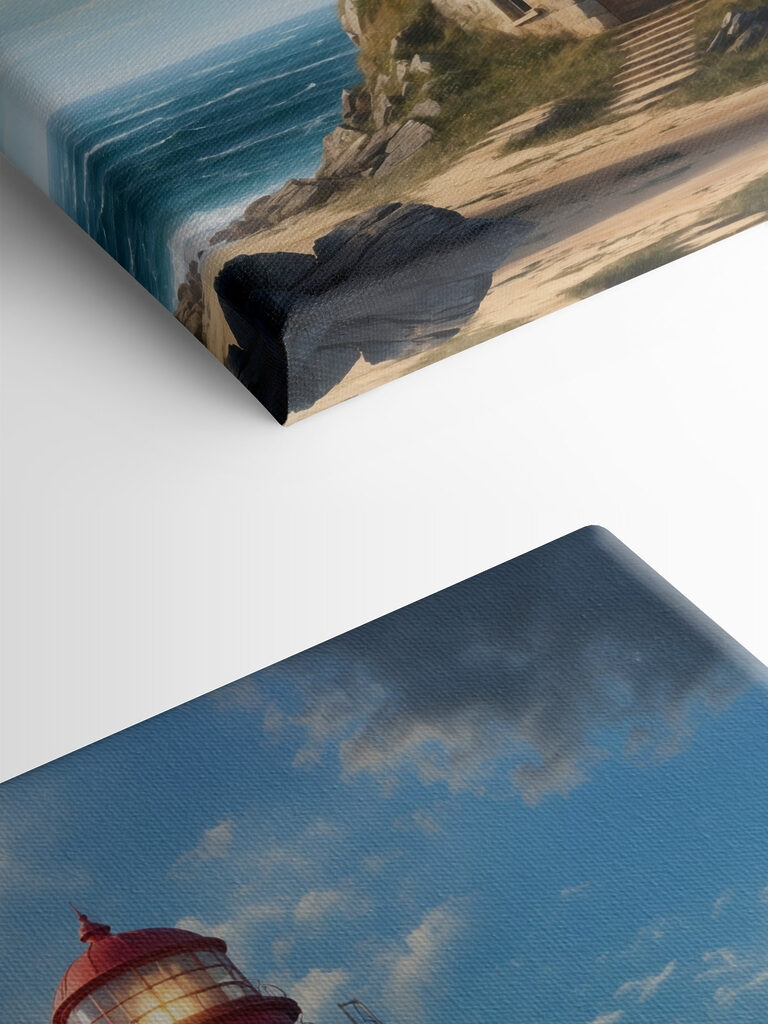 A lighthouse on a rock with Ford Island in the background A lighthouse on a rock with Ford Island in the background