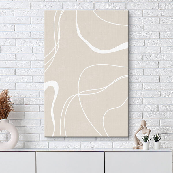 Witte lijnen op een beige achtergrond Witte lijnen op een beige achtergrond