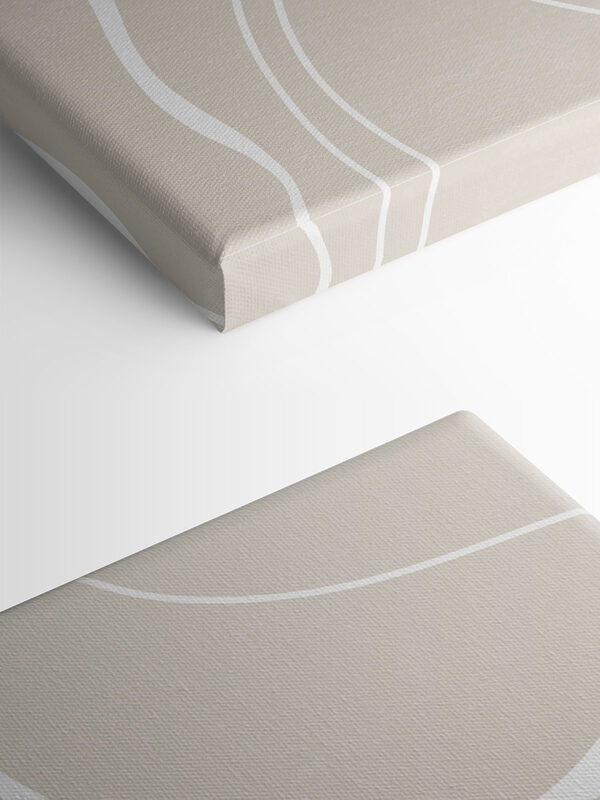 Witte lijnen op een beige achtergrond Witte lijnen op een beige achtergrond