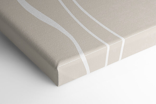 Witte lijnen op een beige achtergrond Witte lijnen op een beige achtergrond