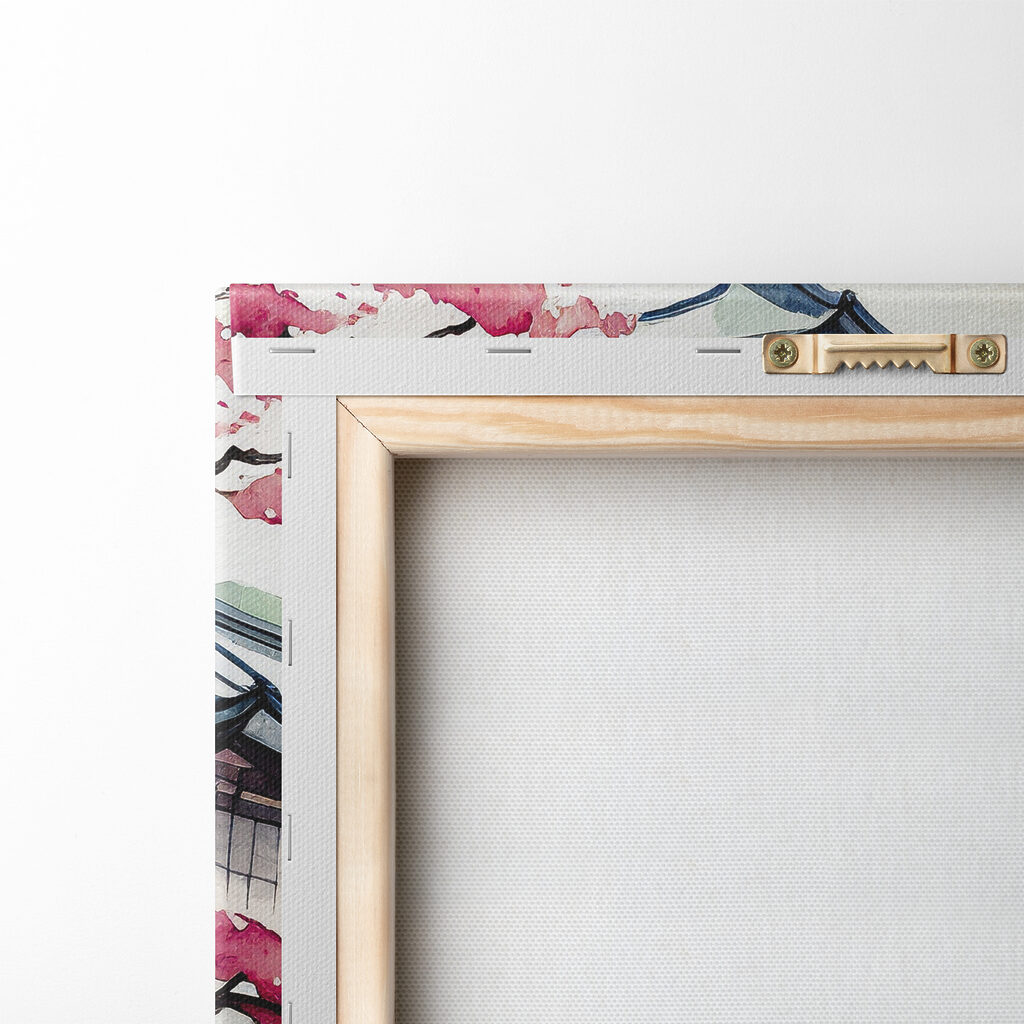 A watercolor painting of a boat on a river