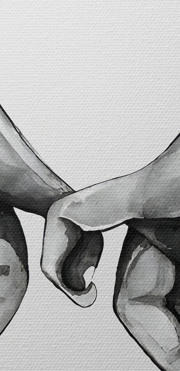 Een tekening van twee handen die elkaar vasthouden Een tekening van twee handen die elkaar vasthouden
