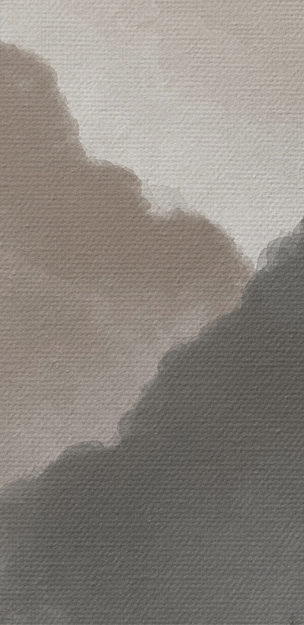 Een landschap van bergen en bomen Een landschap van bergen en bomen