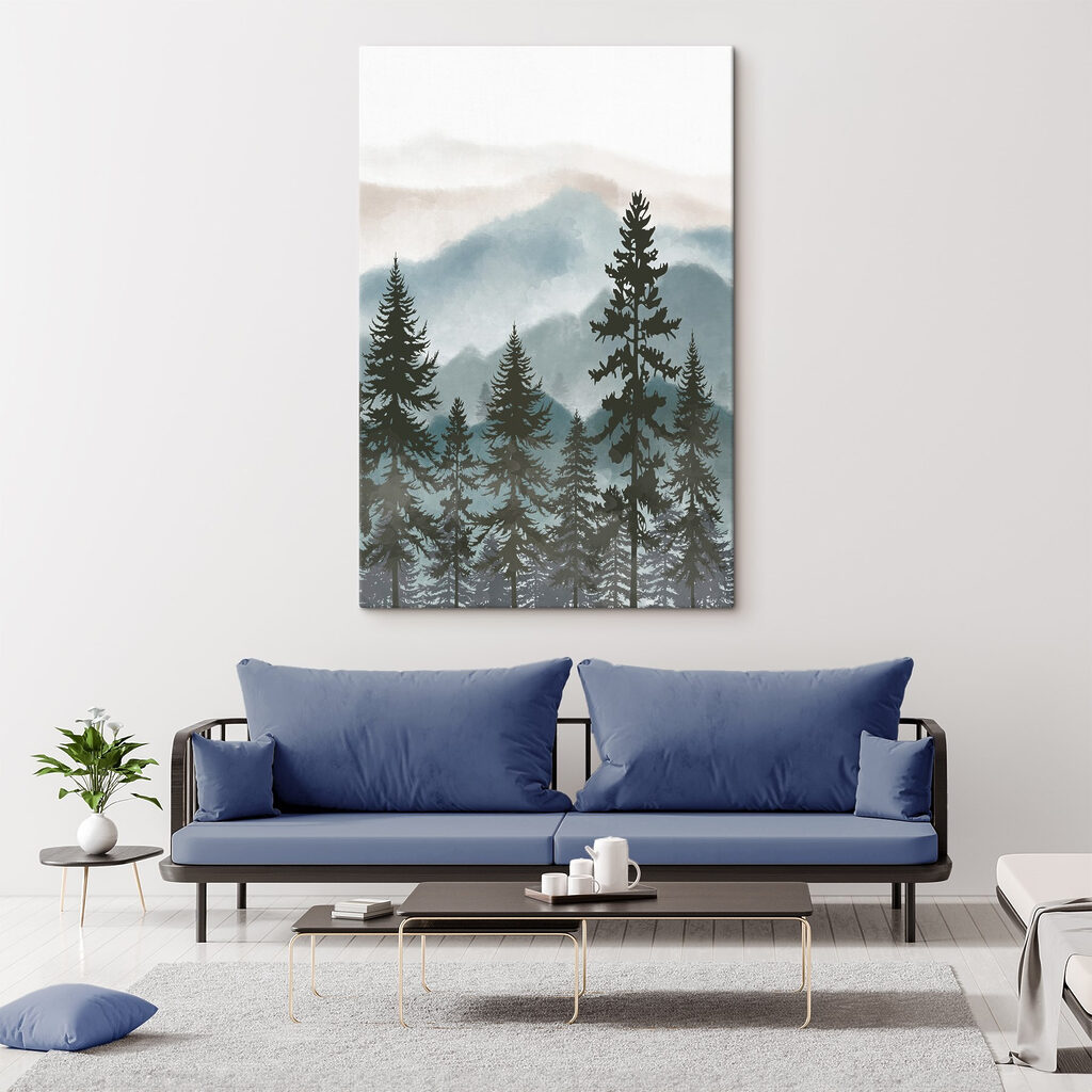 A group of trees in a forest