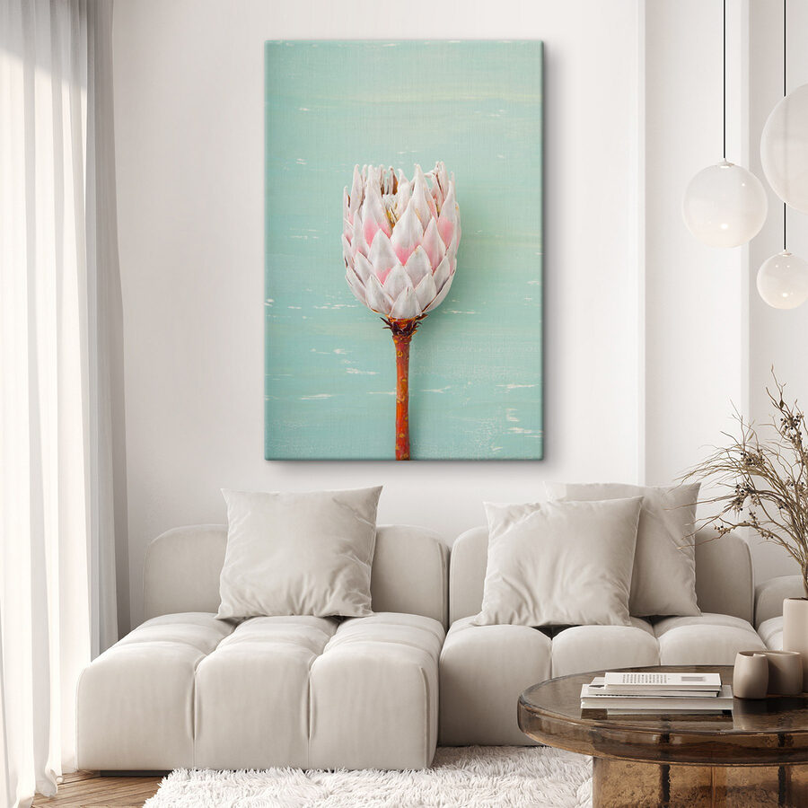 Een bloem op een stok