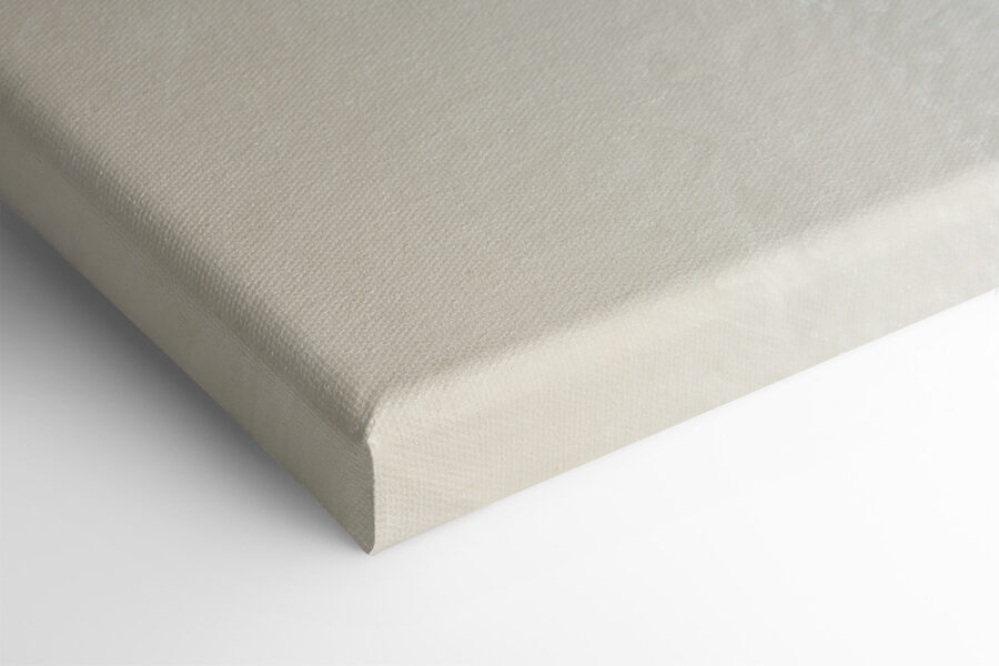 Een close-up van een schilderij