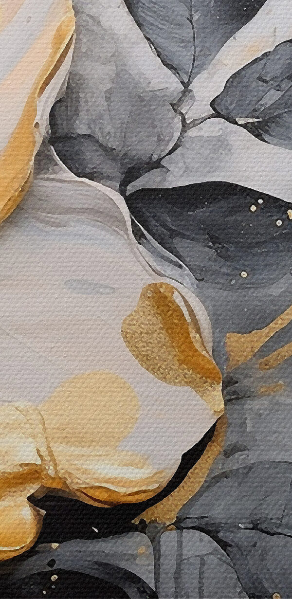 Een schilderij van een bloem Een schilderij van een bloem