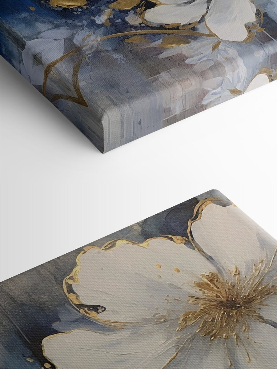 Florale elegantie in blauw en wit