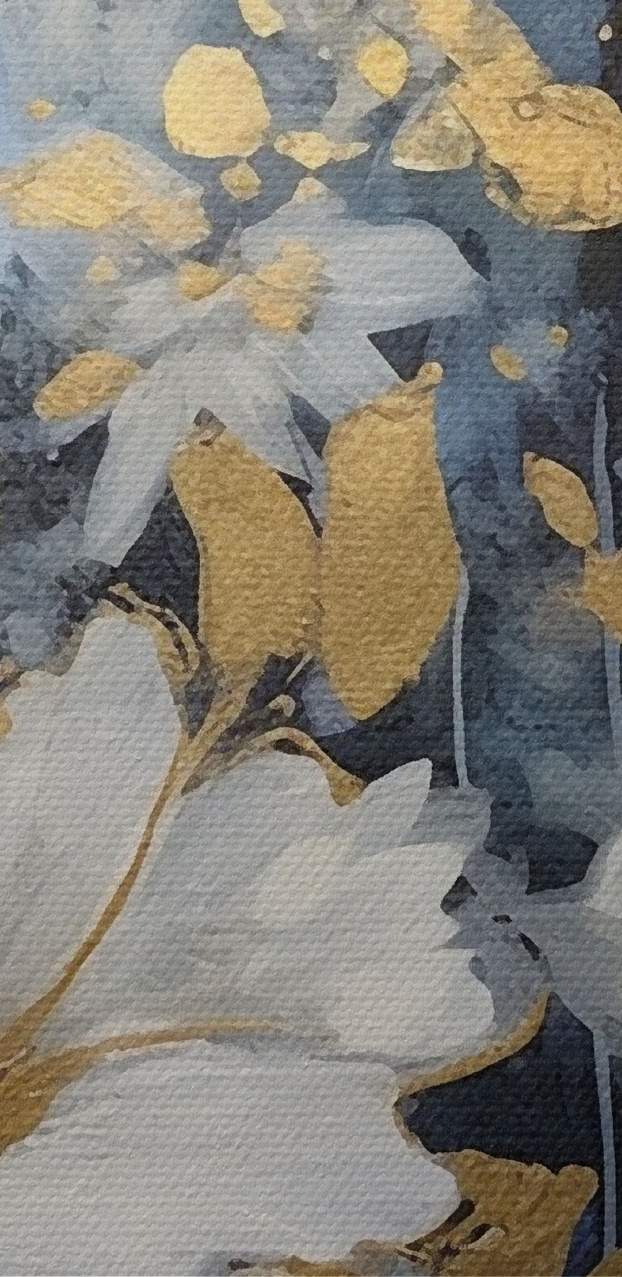 Florale elegantie in blauw en wit