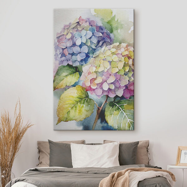 Een aquarelschilderij van bloemen Een aquarelschilderij van bloemen