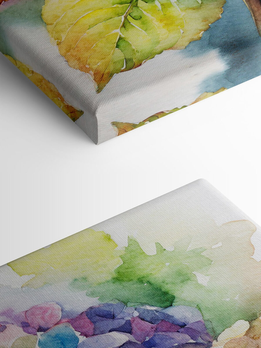 Een aquarelschilderij van bloemen Een aquarelschilderij van bloemen