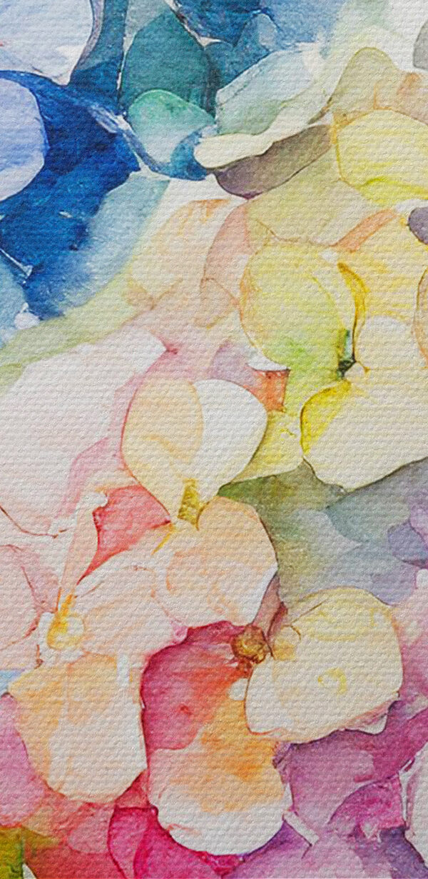 Een aquarelschilderij van bloemen Een aquarelschilderij van bloemen