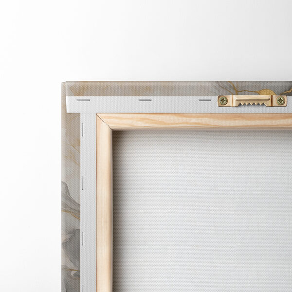 Elegante wervelingen van blauw en taupe Elegante wervelingen van blauw en taupe