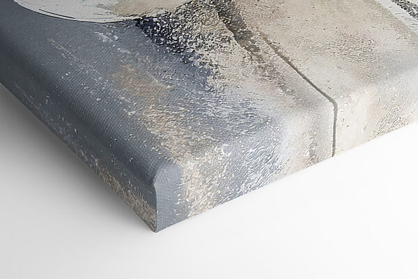 A painting of flowers on a grey background