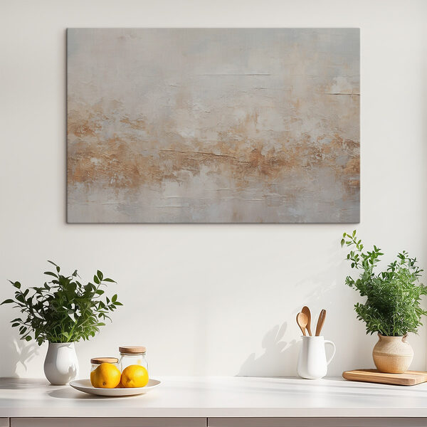 Een witte en bruine muur Een witte en bruine muur