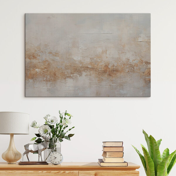 Een witte en bruine muur Een witte en bruine muur