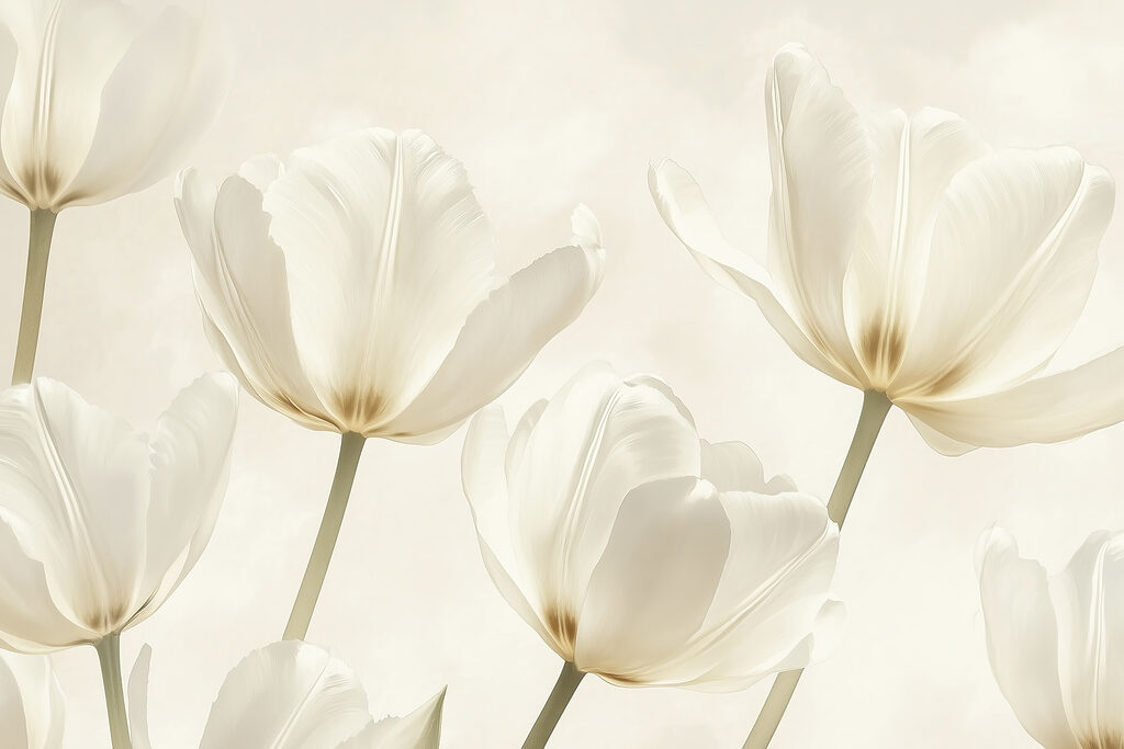 Groep witte bloemen Groep witte bloemen