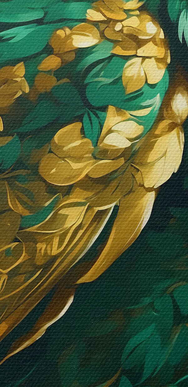 Een schilderij van een uil Een schilderij van een uil