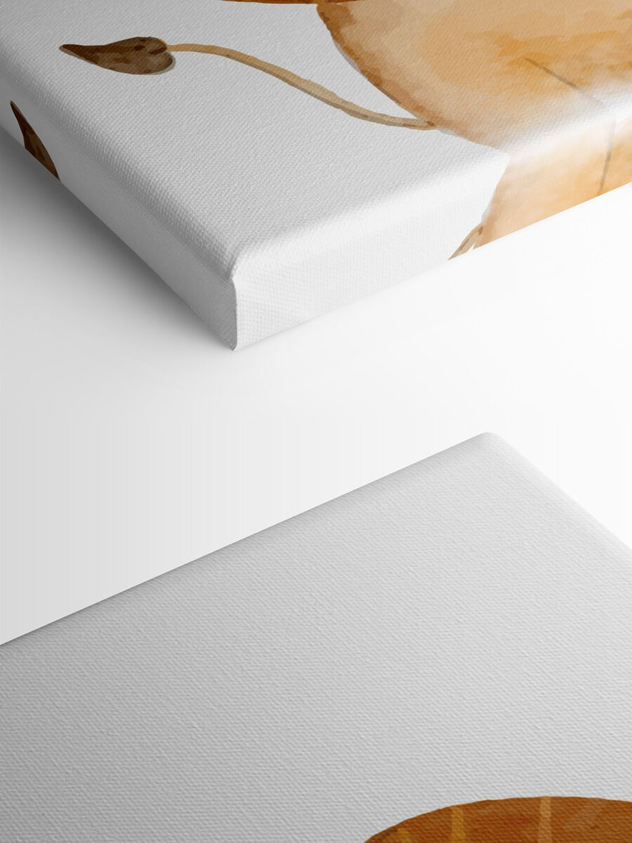 Canvas Schilderijen Een leeuw met een grote bruine manen - Afbeelding 4
