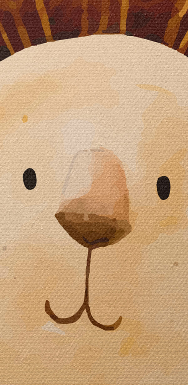 Een leeuw met een grote bruine manen Een leeuw met een grote bruine manen