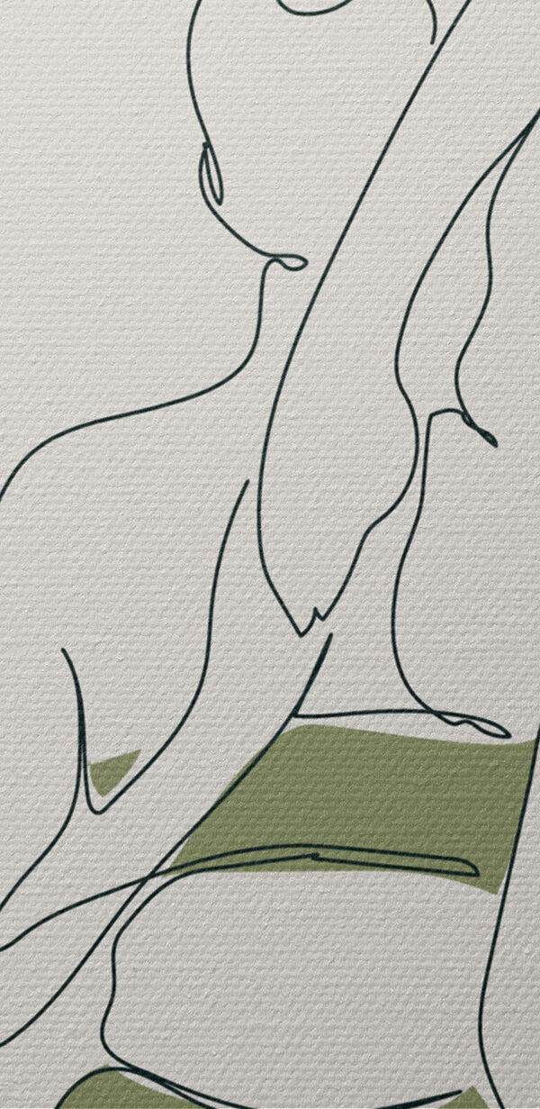 Een vrouw in yogahouding Een vrouw in yogahouding
