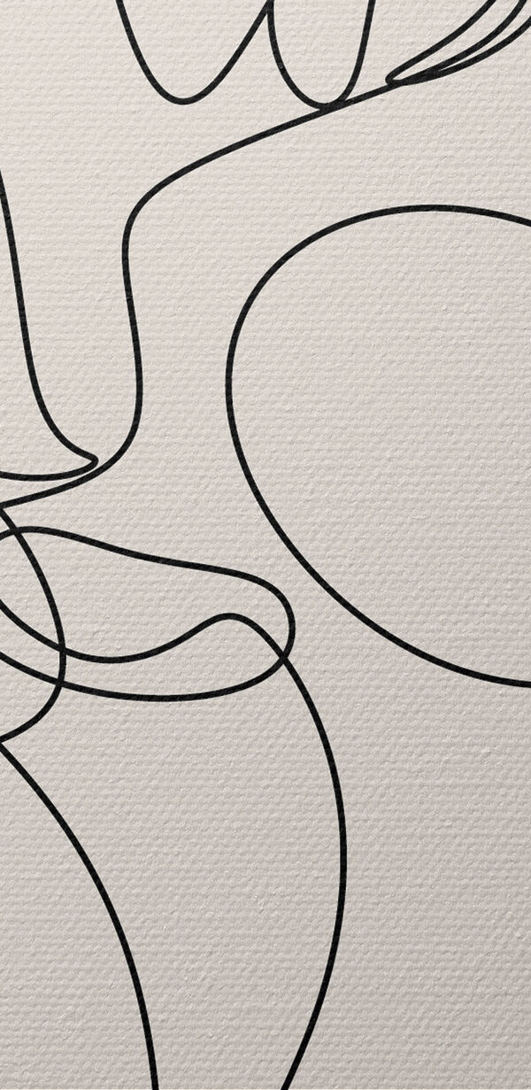 Een tekening van een vrouw’s gezicht Een tekening van een vrouw’s gezicht