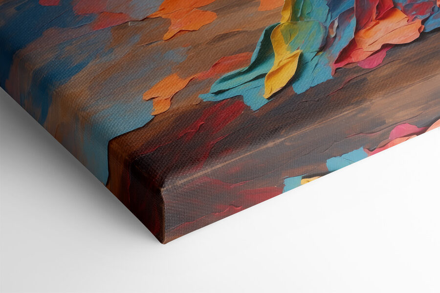 Canvas Schilderijen Een vrouw in een jurk - Afbeelding 5