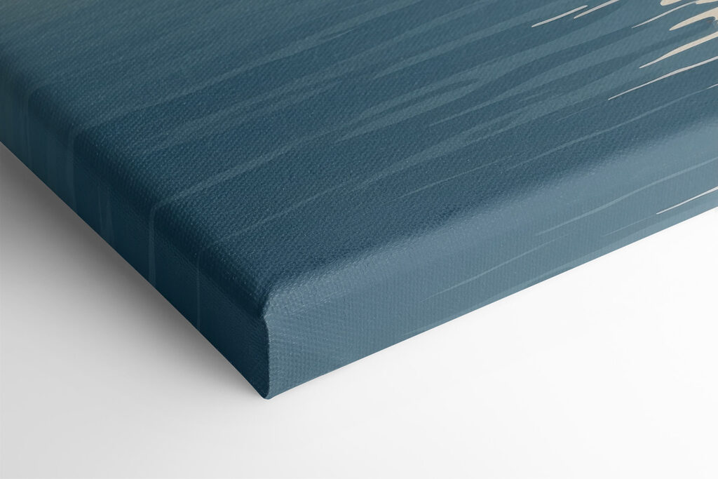 A person standing in water with a light beam A person standing in water with a light beam