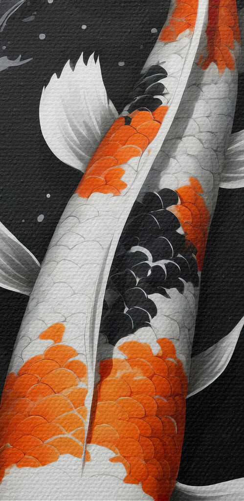 A fish with flowers and water