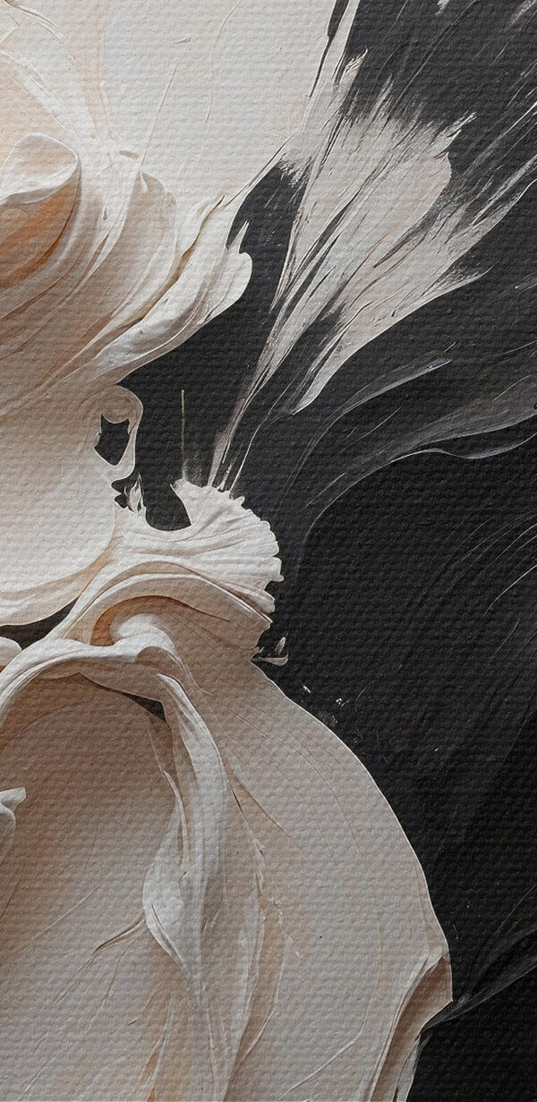 Een zwart-witte verf Een zwart-witte verf