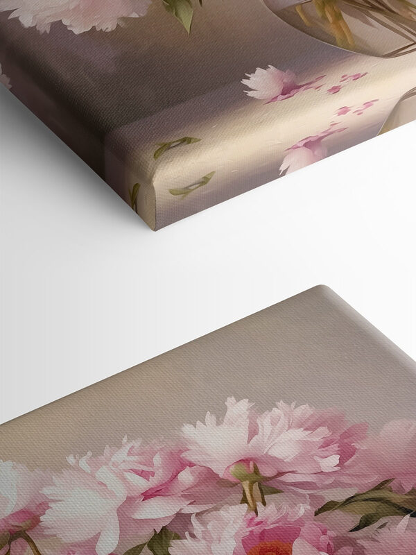 Een vaas met roze bloemen Een vaas met roze bloemen