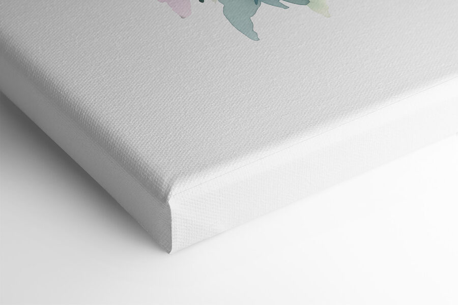 Een boeket paarse en blauwe bloemen