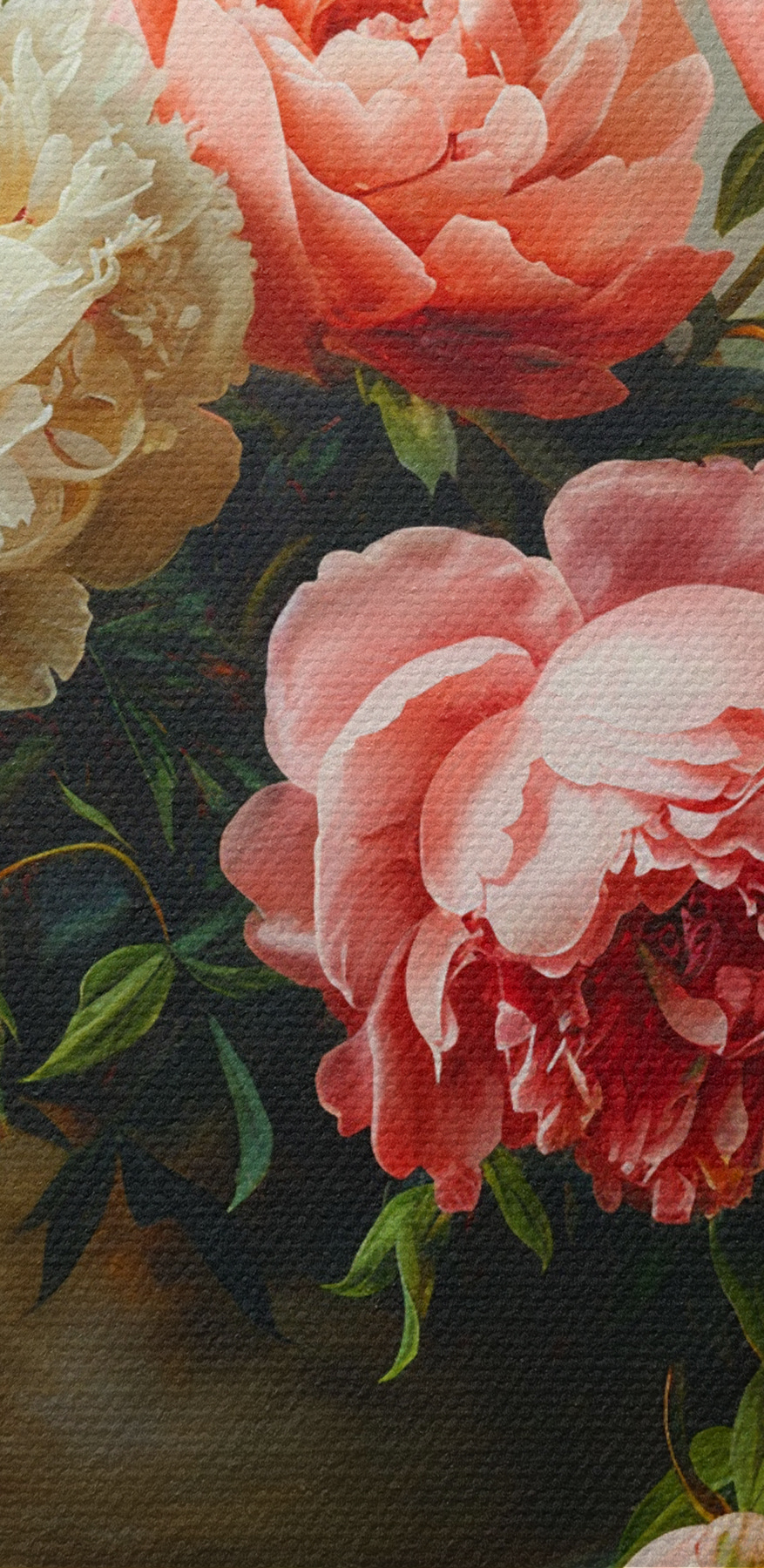 Een vaas met roze en witte bloemen